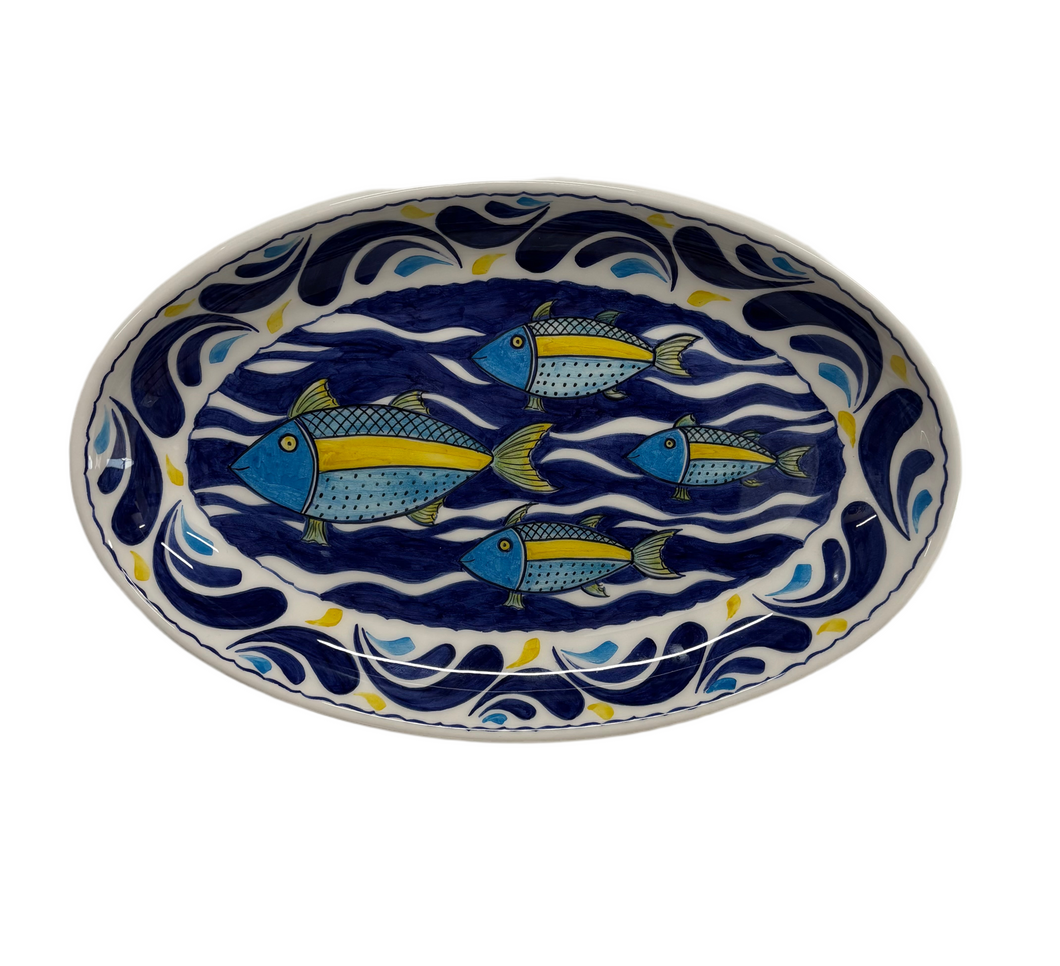 Ceramic Oval Fish Platter