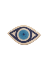 Load image into Gallery viewer, Ceramic Hand Painted Evil Eye Magnet - three designs (free USA shipping included)
