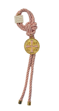 Load image into Gallery viewer, Hanging Medallion Christogram and Charm with Cording—3 color choices (free USA shipping included)
