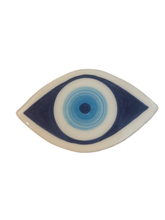 Load image into Gallery viewer, Ceramic Hand Painted Evil Eye Magnet - three designs (free USA shipping included)
