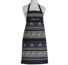 Load image into Gallery viewer, Apron Greece Black and Gold—2 color choices (free USA shipping included)
