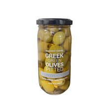 Load image into Gallery viewer, Hellenic Farms Pitted Green Olives (free USA shipping included)
