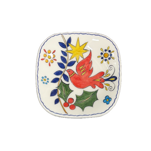 Ceramic Christmas Square Plate—only one left  (free USA shipping included)