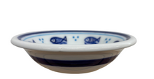 Load image into Gallery viewer, Ceramic Bowl: Fish and Ship Design (free USA shipping included)
