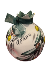 Load image into Gallery viewer, Ceramic Olive Design Pomegranate with Well Wishes—Multiple design choices (free USA shipping included)
