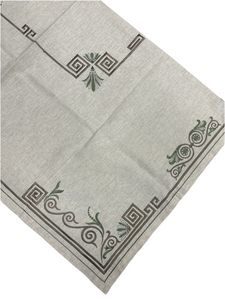 Mirsini Embroidered Square Table Runner (free USA shipping included)