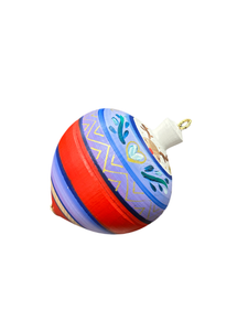 Καλά Χριστούγεννα Wooden Spinning Top Ornament (free USA shipping included)only one of each design available