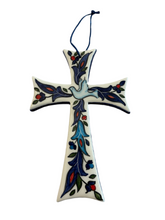 Load image into Gallery viewer, Medium Ceramic Cross—Multiple design choices (free USA shipping included)
