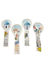 Load image into Gallery viewer, Ceramic Spoon Rest: multiple design choices (free USA shipping included)
