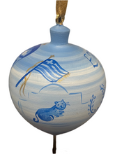 Load image into Gallery viewer, Greece Doodles Wooden Ornament (free USA shipping included)
