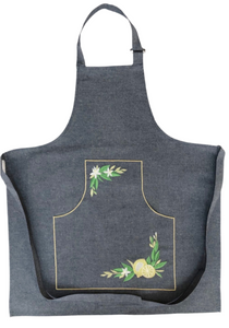 “Lemons” Embroidered Apron (free USA shipping included)