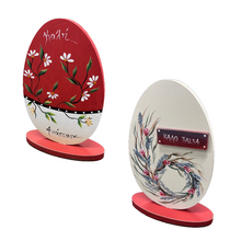 Load image into Gallery viewer, Standing Egg: Large with Multiple design choices (free USA shipping included)
