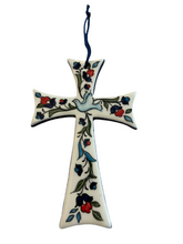 Load image into Gallery viewer, Medium Ceramic Cross—Multiple design choices (free USA shipping included)
