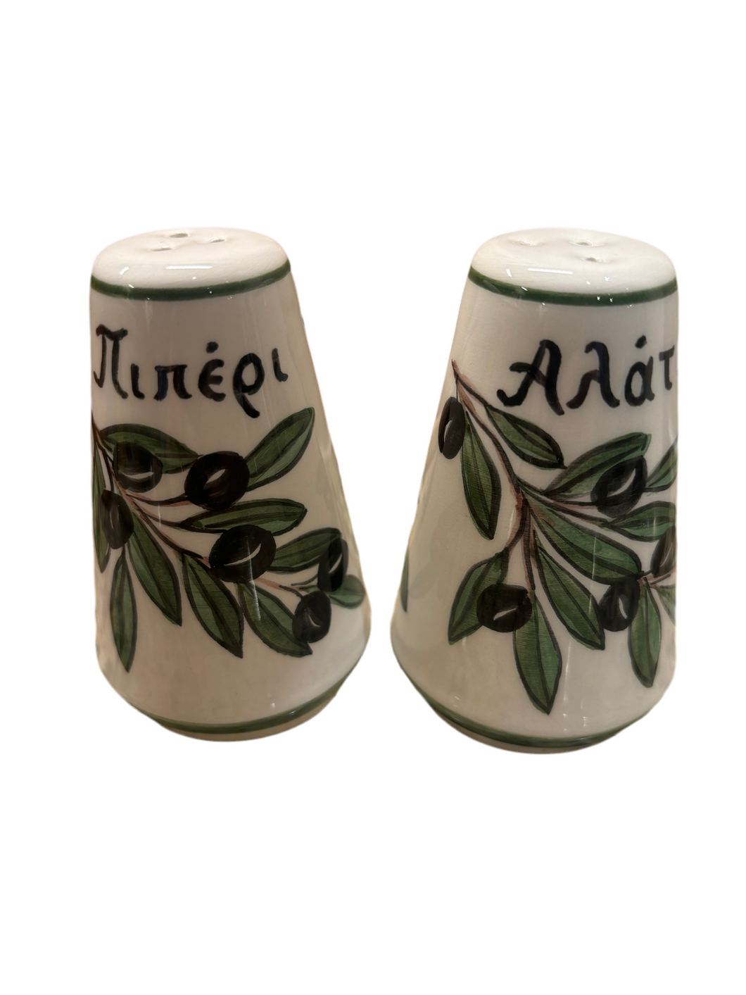 Ceramic Salt and Pepper/Αλάτι και Πιπέρι Shaker Set (free USA shipping included)