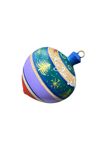 Καλά Χριστούγεννα Wooden Spinning Top Ornament (free USA shipping included)only one of each design available