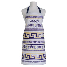 Load image into Gallery viewer, Apron Greece White with Blue and Gold (free USA shipping included)
