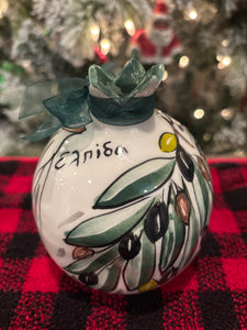 Ceramic Olive Design Pomegranate with Well Wishes—Multiple design choices (free USA shipping included)