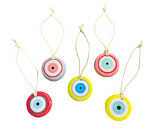 Load image into Gallery viewer, Ceramic Glazed Eye with Cording—Multiple color choices (free USA shipping included)
