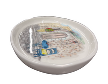 Load image into Gallery viewer, Ceramic Shallow Oval Platter—Multiple design choices (free USA shipping)
