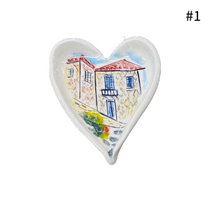 Ceramic Heart Trinket Dish (free USA shipping)