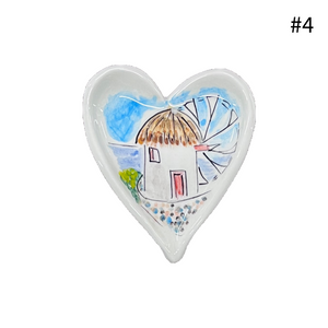 Ceramic Heart Trinket Dish (free USA shipping)