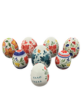 Load image into Gallery viewer, Ceramic Easter Egg: several designs available (free USA shipping included)
