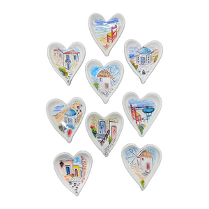 Ceramic Heart Trinket Dish (free USA shipping)