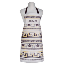 Load image into Gallery viewer, Apron Greece Black and Gold—2 color choices (free USA shipping included)
