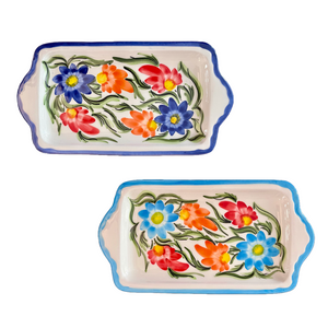 Ceramic Tray with Handles (free USA shipping included)