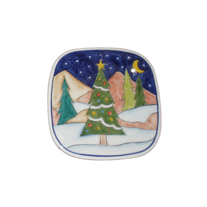 Ceramic Christmas Square Plate—only one left  (free USA shipping included)