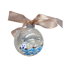 Load image into Gallery viewer, Glass Greek Island Bauble
