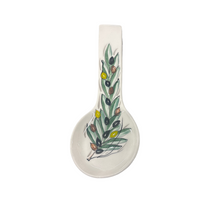 Load image into Gallery viewer, Ceramic Spoon Rest: Olives (free USA shipping included)
