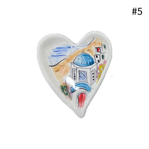 Ceramic Heart Trinket Dish (free USA shipping)