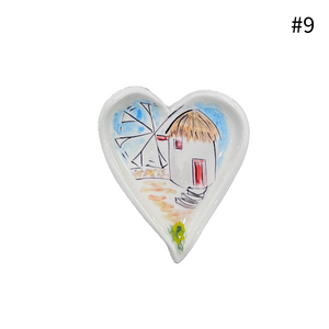 Ceramic Heart Trinket Dish (free USA shipping)