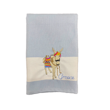 Load image into Gallery viewer, Embroidered Kitchen Towel: Donkey (free USA shipping included)
