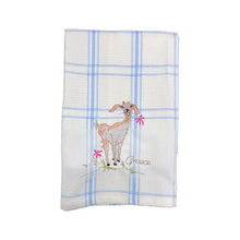 Load image into Gallery viewer, Embroidered Kitchen Towel: Goat (free USA shipping included)
