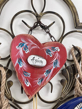 Load image into Gallery viewer, Heart Wall Hanging with Αγάπη (free USA shipping included)
