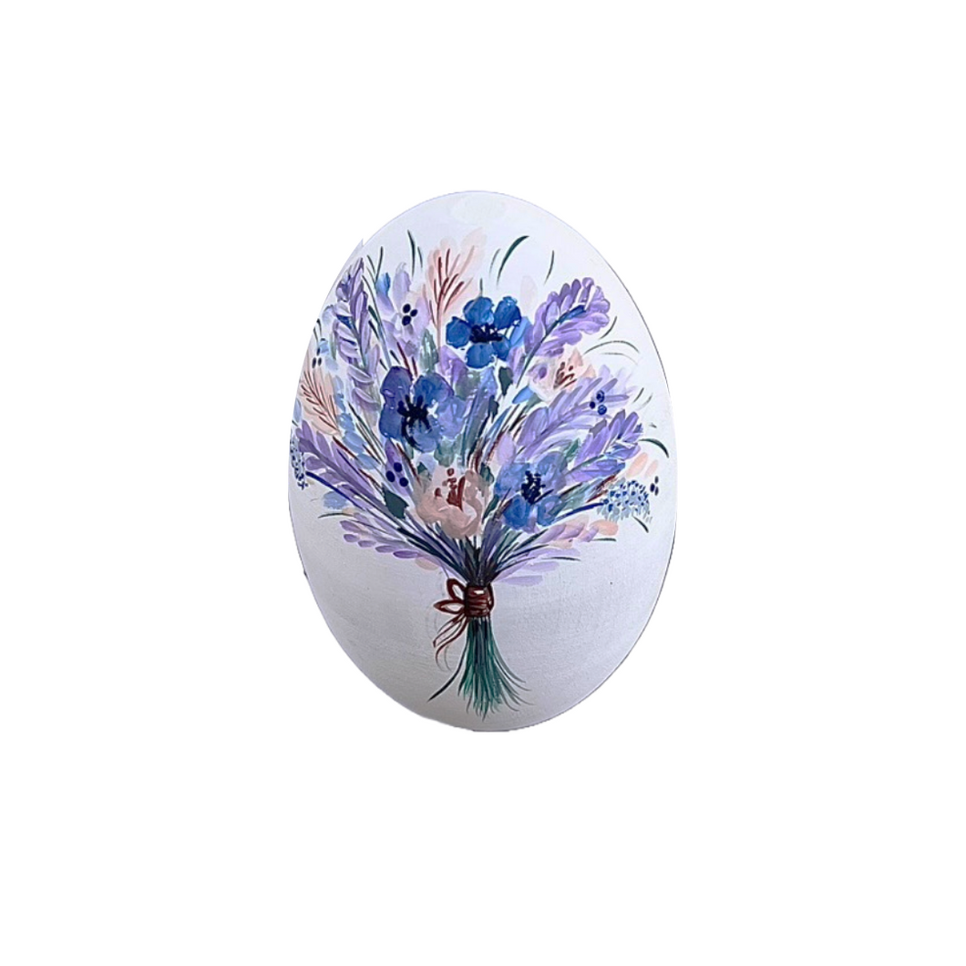 PRE-ORDER Easter Wooden Egg: Floral Bouquet (free USA shipping included)