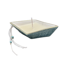 Load image into Gallery viewer, Ceramic Boat with Vanilla Candle—Stone Green (free USA shipping included)
