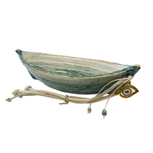 Load image into Gallery viewer, Ceramic Large Boat with Eye Charm (free USA shipping included)
