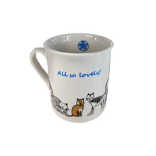 Load image into Gallery viewer, Ceramic Cats All So Lovely Espresso Cup (free USA shipping included)
