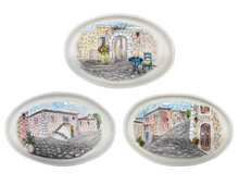 Load image into Gallery viewer, Ceramic Shallow Oval Platter—Multiple design choices (free USA shipping)
