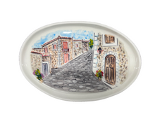 Load image into Gallery viewer, Ceramic Shallow Oval Platter—Multiple design choices (free USA shipping)
