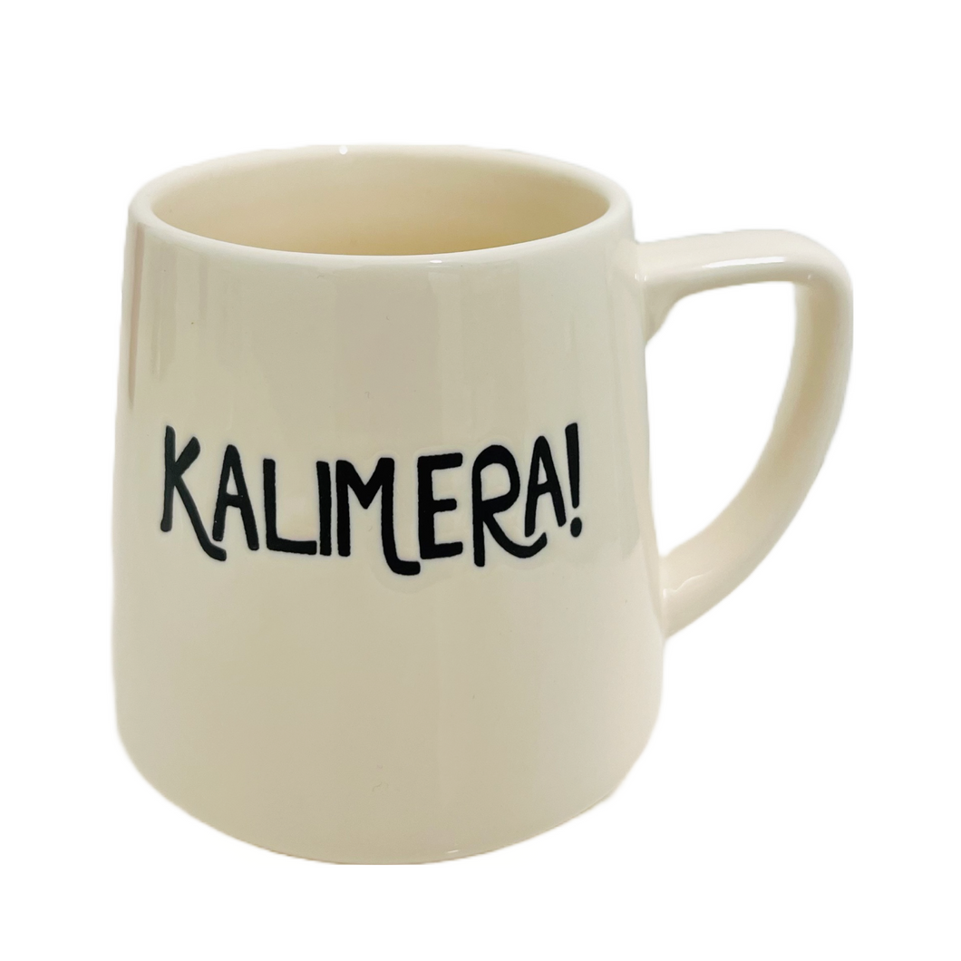 Καλημέρα/Kalimera Etched Mug (free USA shipping included)