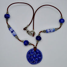 Load image into Gallery viewer, &quot;Artemis&quot; Ceramic Floral Pendant Necklace
