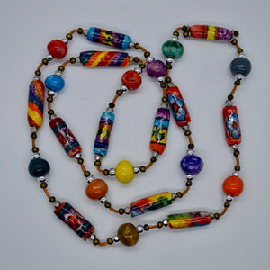 "Melina" Ceramic Bead Necklace