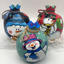 Load image into Gallery viewer, Ceramic Pomegranate Snowfriends Christmas Collection 2 sizes (free USA shipping included)
