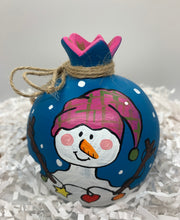 Load image into Gallery viewer, Ceramic Pomegranate Snowfriends Christmas Collection 2 sizes (free USA shipping included)
