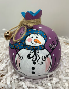 Ceramic Pomegranate Snowfriends Christmas Collection 2 sizes (free USA shipping included)